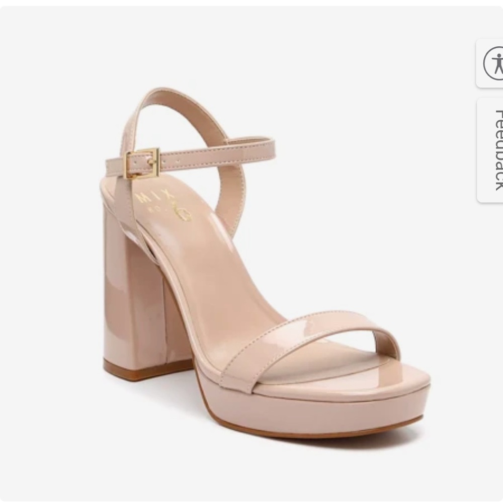 Mix No. 6 Nude Block Heel Sandals